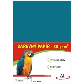 papier pre výtvarnú výchovu A3/100/80g svetlo modrý